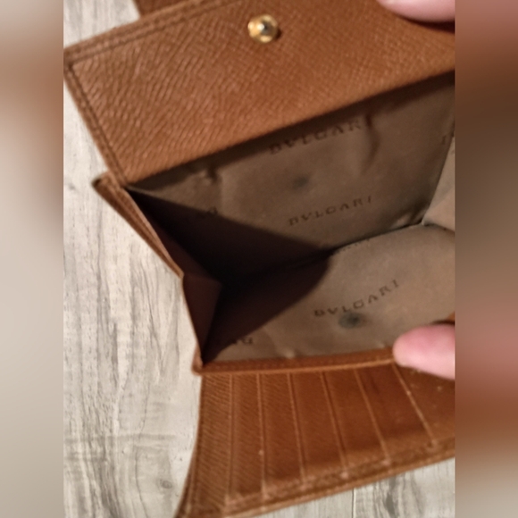 Bvlgari Wallet Purse Folding wallet Brown Woman Authentic - Picture 9 of 11